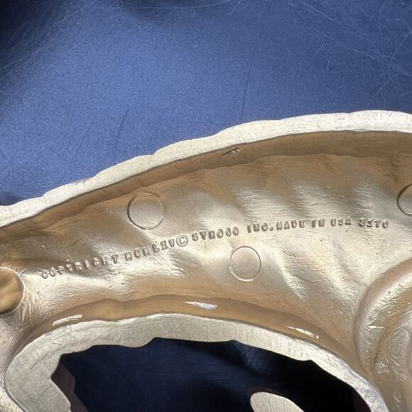 Set 2 Vintage Syrocco MCM Wall Hanging Plaques 16" Cornucopia Fruit Flower 1965 - Picture 9 of 13